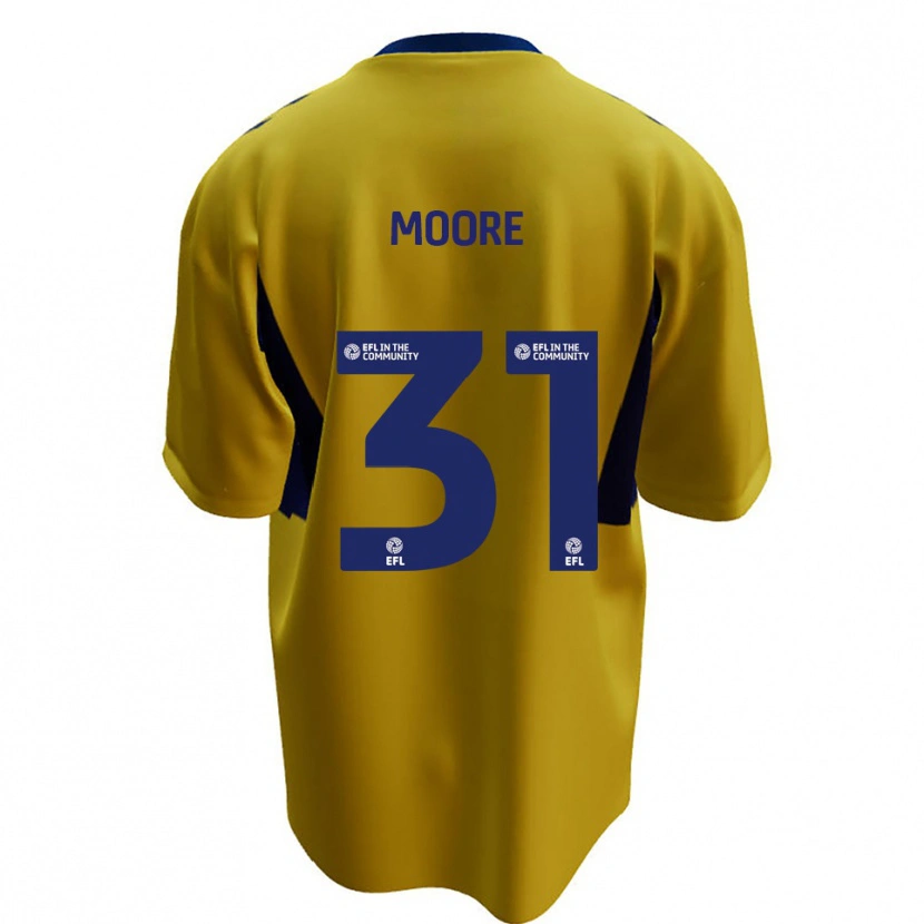 Danxen Herren Stuart Moore #31 Gelb Blau Auswärtstrikot Trikot 2025/26 T-Shirt Schweiz