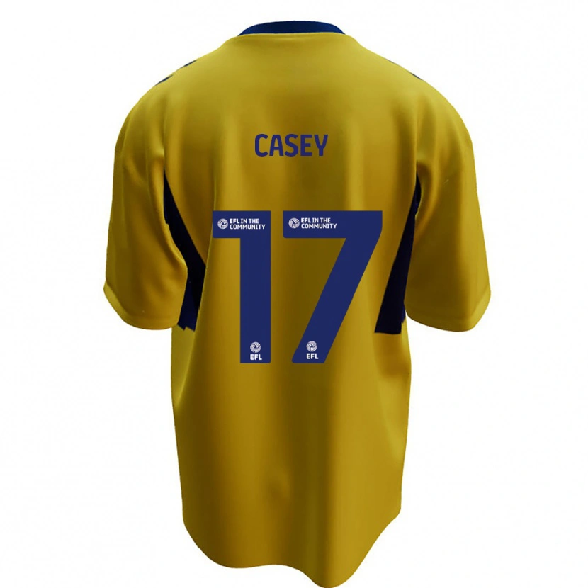 Danxen Herren Dan Casey #17 Gelb Blau Auswärtstrikot Trikot 2025/26 T-Shirt Schweiz