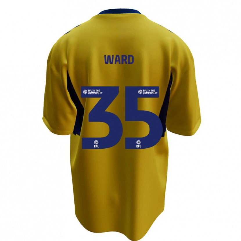 Danxen Herren Christie Ward #35 Gelb Blau Auswärtstrikot Trikot 2025/26 T-Shirt Schweiz