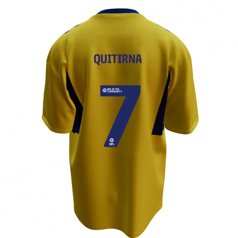 Danxen Herren Armando Quitirna #7 Gelb Blau Auswärtstrikot Trikot 2025/26 T-Shirt Schweiz