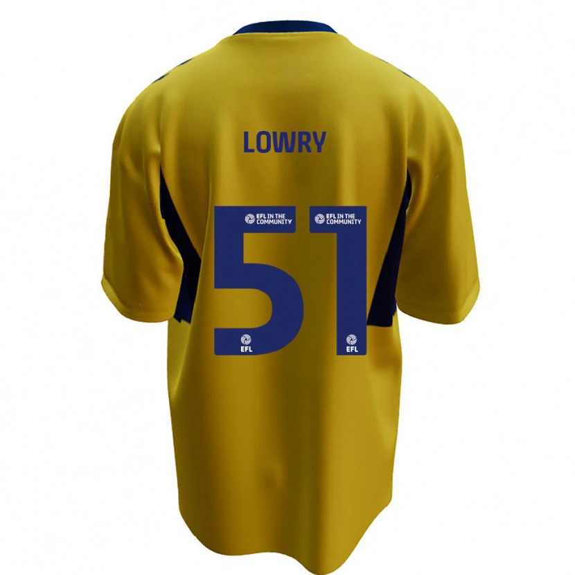 Danxen Herren Alex Lowry #51 Gelb Blau Auswärtstrikot Trikot 2025/26 T-Shirt Schweiz