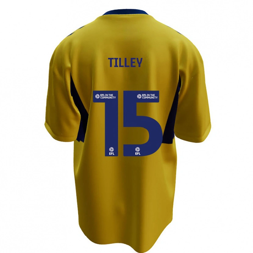 Danxen Herren James Tilley #15 Gelb Blau Auswärtstrikot Trikot 2025/26 T-Shirt Schweiz