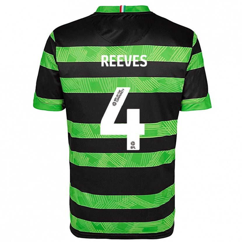 Danxen Herren Jake Reeves #4 Schwarz Grün Auswärtstrikot Trikot 2025/26 T-Shirt Schweiz