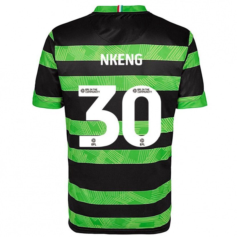 Danxen Herren Junior Nkeng #30 Schwarz Grün Auswärtstrikot Trikot 2025/26 T-Shirt Schweiz