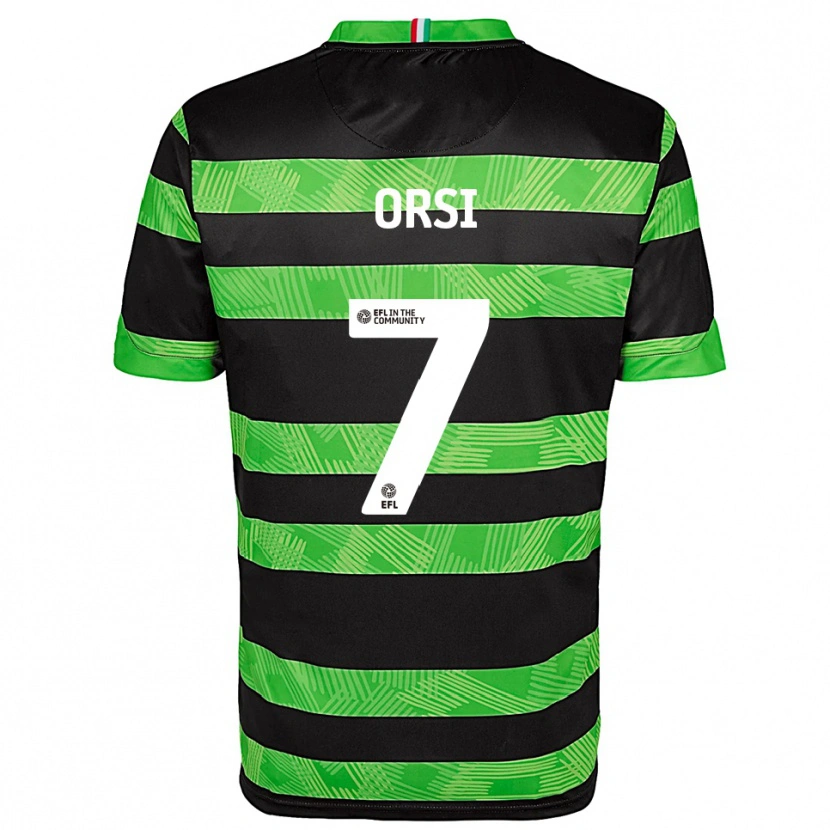 Danxen Herren Danilo Orsi #7 Schwarz Grün Auswärtstrikot Trikot 2025/26 T-Shirt Schweiz
