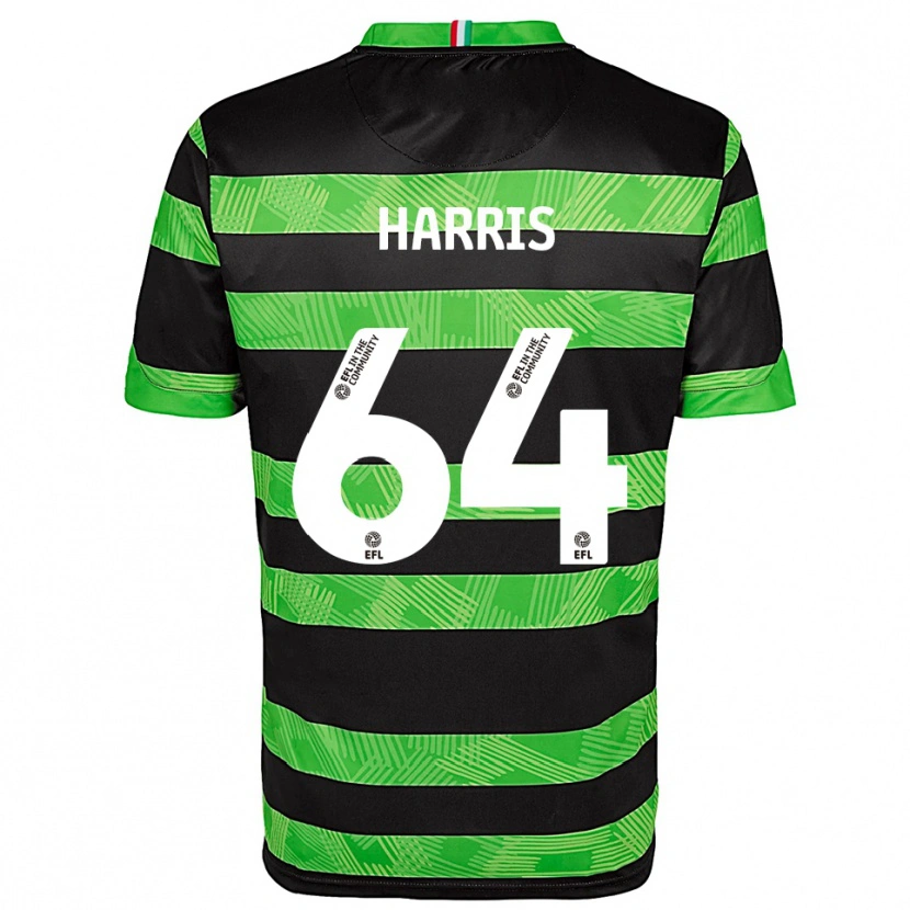 Danxen Herren Conor Harris #64 Schwarz Grün Auswärtstrikot Trikot 2025/26 T-Shirt Schweiz
