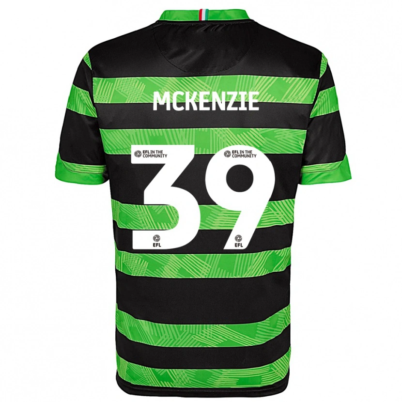 Danxen Herren Kai Mckenzie #39 Schwarz Grün Auswärtstrikot Trikot 2025/26 T-Shirt Schweiz