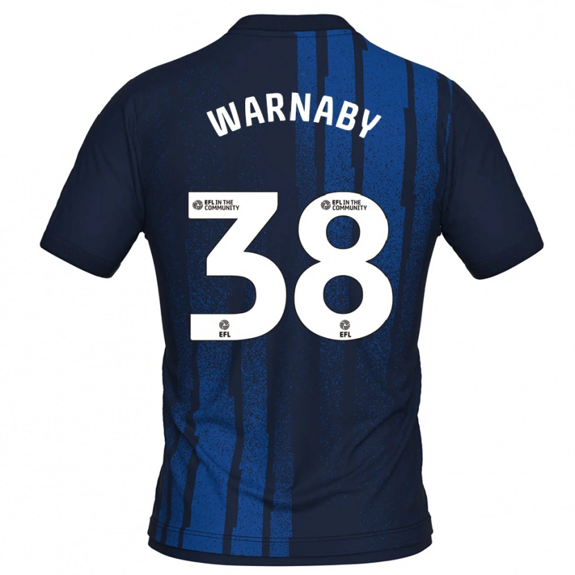 Danxen Herren Lewis Warnaby #38 Marine Weiß Auswärtstrikot Trikot 2025/26 T-Shirt Schweiz