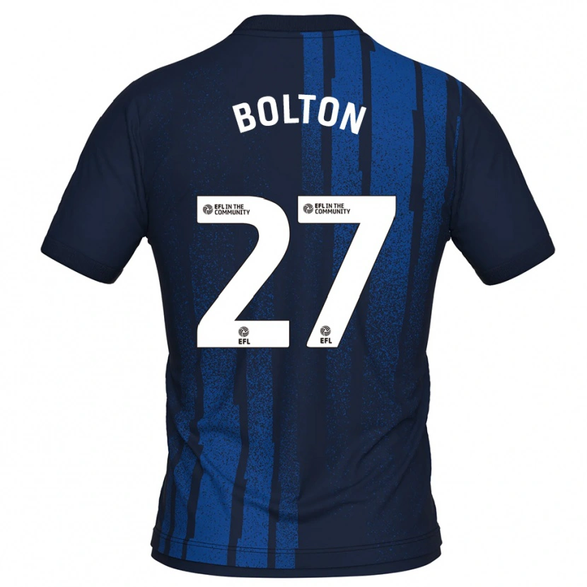 Danxen Herren Luke Bolton #27 Marine Weiß Auswärtstrikot Trikot 2025/26 T-Shirt Schweiz