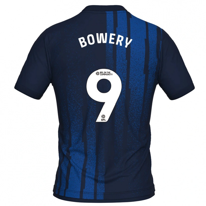 Danxen Herren Jordan Bowery #9 Marine Weiß Auswärtstrikot Trikot 2025/26 T-Shirt Schweiz