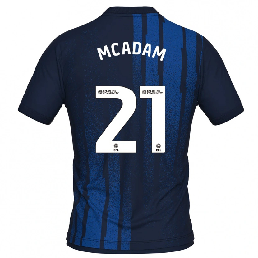 Danxen Herren Kyle Mcadam #21 Marine Weiß Auswärtstrikot Trikot 2025/26 T-Shirt Schweiz