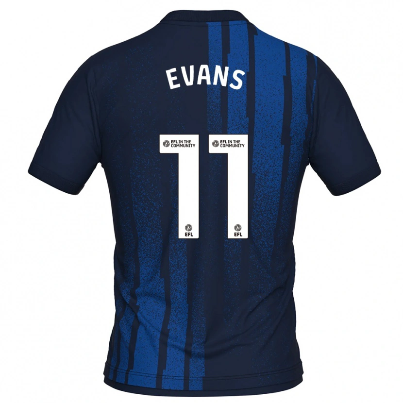Danxen Herren Will Evans #11 Marine Weiß Auswärtstrikot Trikot 2025/26 T-Shirt Schweiz