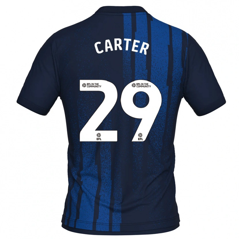 Danxen Herren Charlie Carter #29 Marine Weiß Auswärtstrikot Trikot 2025/26 T-Shirt Schweiz