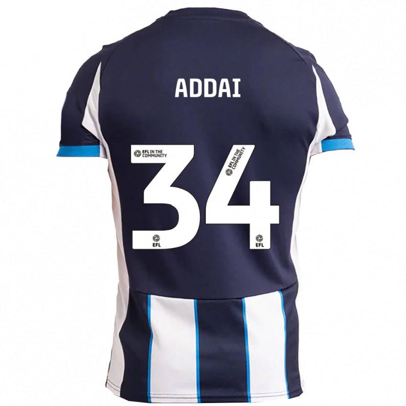 Danxen Herren Corey Addai #34 Weiß Marine Auswärtstrikot Trikot 2025/26 T-Shirt Schweiz