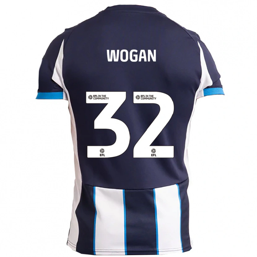 Danxen Herren Andrew Wogan #32 Weiß Marine Auswärtstrikot Trikot 2025/26 T-Shirt Schweiz