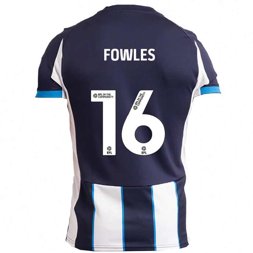 Danxen Herren Josh Fowles #16 Weiß Marine Auswärtstrikot Trikot 2025/26 T-Shirt Schweiz