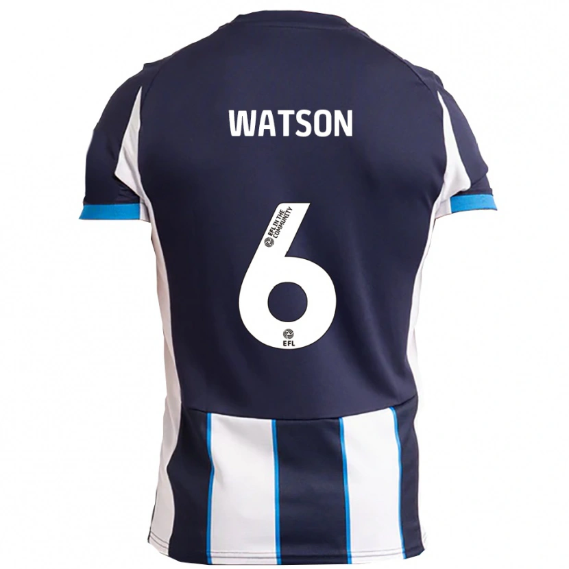 Danxen Herren Rhys Watson #6 Weiß Marine Auswärtstrikot Trikot 2025/26 T-Shirt Schweiz