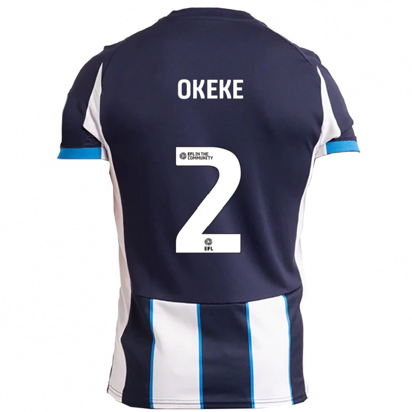 Danxen Herren Jid Okeke #2 Weiß Marine Auswärtstrikot Trikot 2025/26 T-Shirt Schweiz