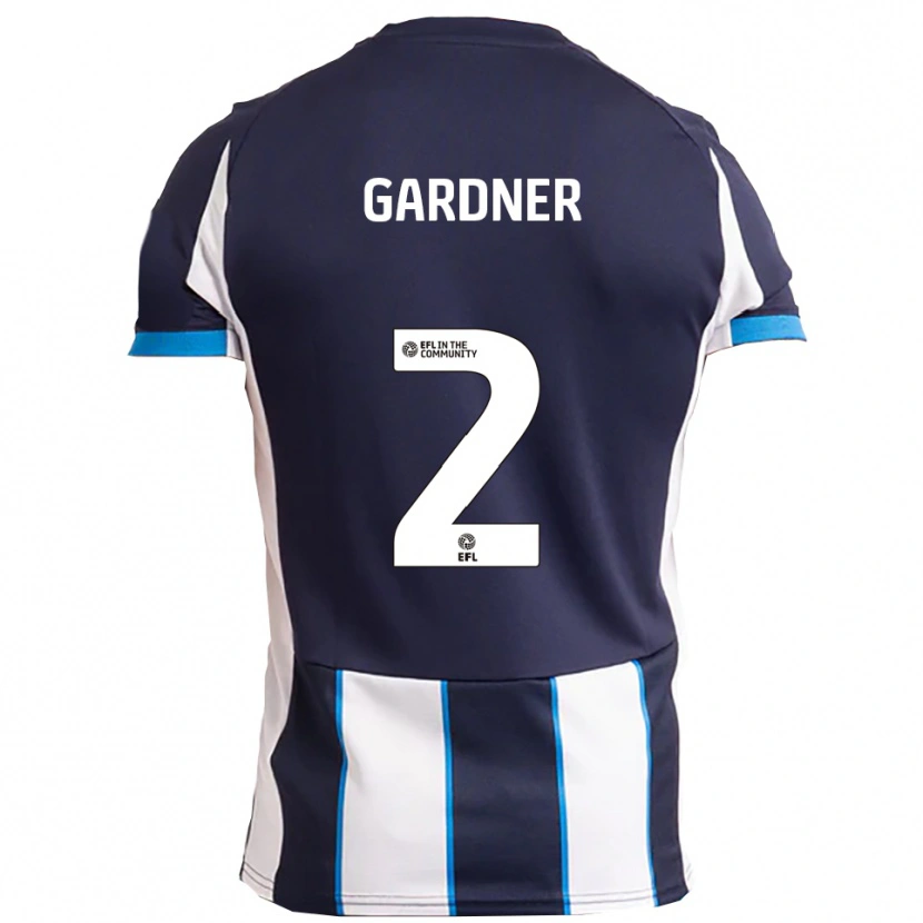Danxen Herren Saul Gardner #2 Weiß Marine Auswärtstrikot Trikot 2025/26 T-Shirt Schweiz