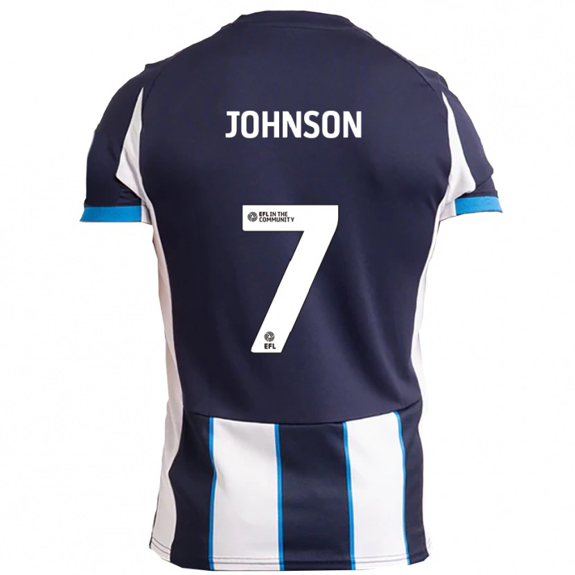 Danxen Herren Harry Johnson #7 Weiß Marine Auswärtstrikot Trikot 2025/26 T-Shirt Schweiz