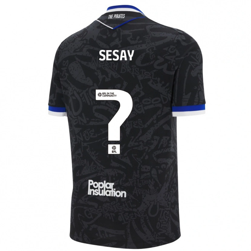 Danxen Herren Malik Sesay #0 Schwarz Weiß Auswärtstrikot Trikot 2025/26 T-Shirt Schweiz