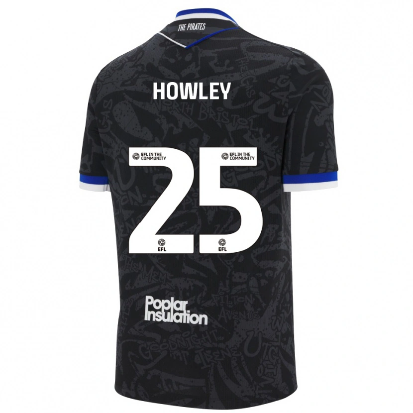 Danxen Herren Ryan Howley #25 Schwarz Weiß Auswärtstrikot Trikot 2025/26 T-Shirt Schweiz