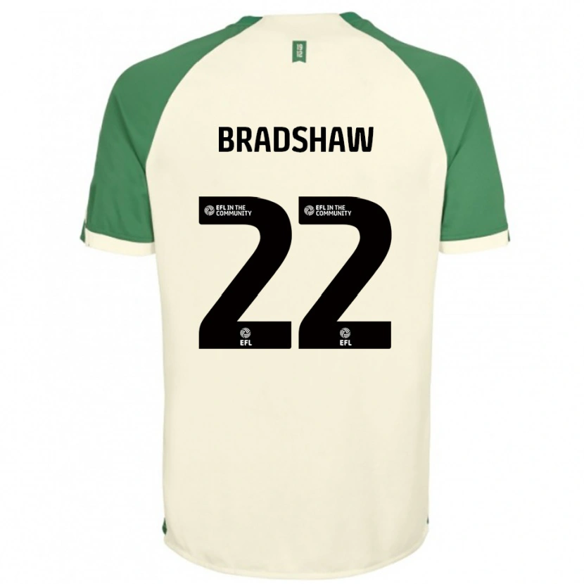 Danxen Herren Zak Bradshaw #22 Cremeweiß Grün Auswärtstrikot Trikot 2025/26 T-Shirt Schweiz