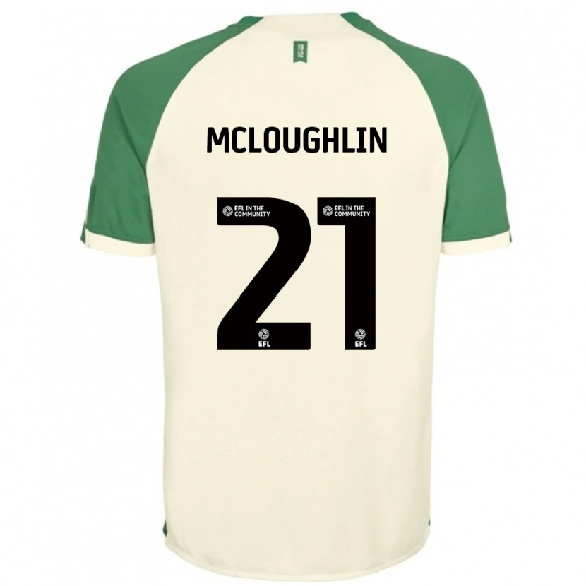 Danxen Herren Shane Mcloughlin #21 Cremeweiß Grün Auswärtstrikot Trikot 2025/26 T-Shirt Schweiz