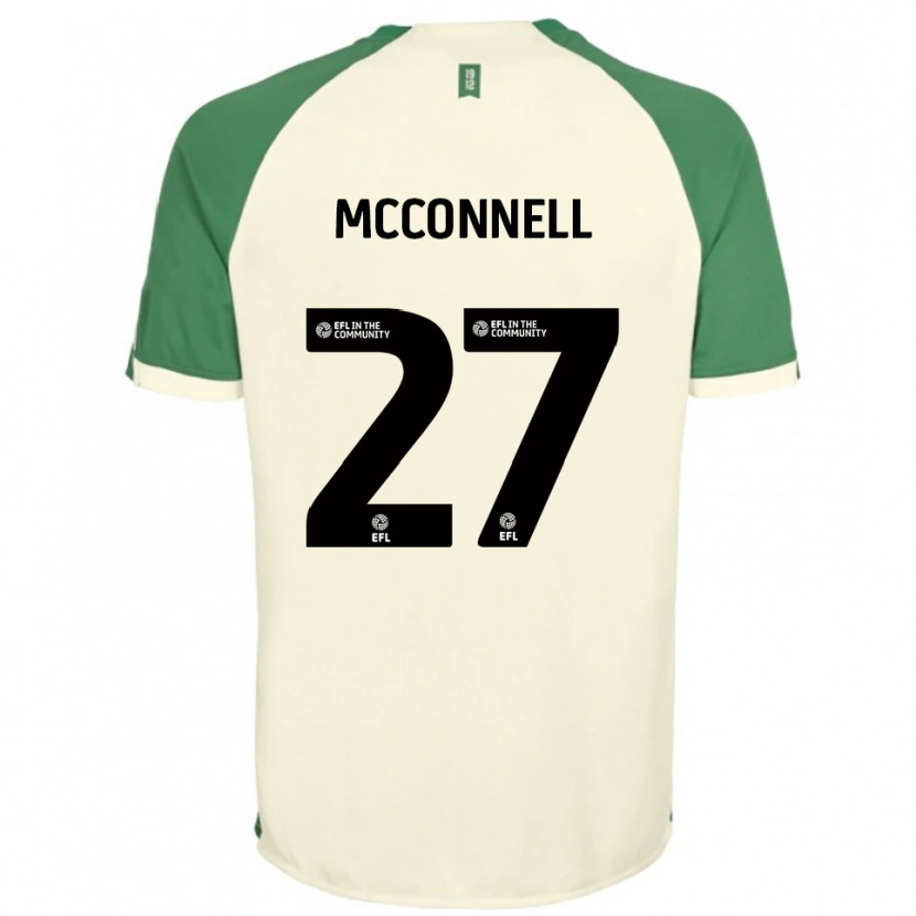 Danxen Herren Glenn Mcconnell #27 Cremeweiß Grün Auswärtstrikot Trikot 2025/26 T-Shirt Schweiz