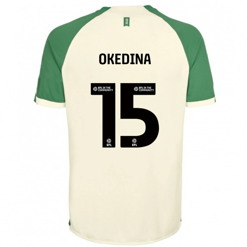 Danxen Herren Jubril Okedina #15 Cremeweiß Grün Auswärtstrikot Trikot 2025/26 T-Shirt Schweiz