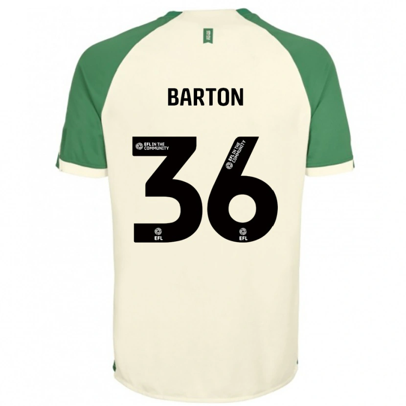 Danxen Herren Dan Barton #36 Cremeweiß Grün Auswärtstrikot Trikot 2025/26 T-Shirt Schweiz