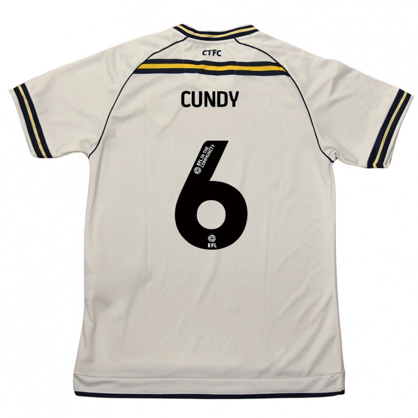 Danxen Herren Robbie Cundy #6 Weiß Marine Auswärtstrikot Trikot 2025/26 T-Shirt Schweiz