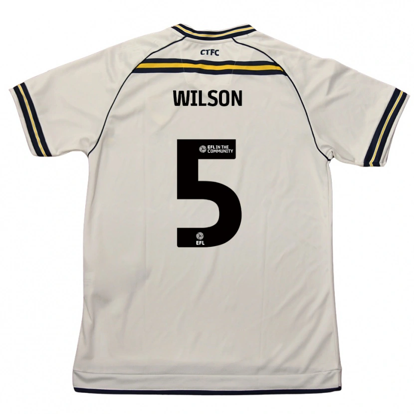Danxen Herren James Wilson #5 Weiß Marine Auswärtstrikot Trikot 2025/26 T-Shirt Schweiz