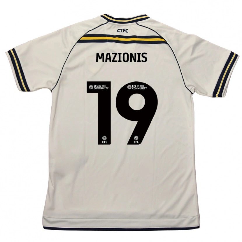 Danxen Herren Jokūbas Mažionis #19 Weiß Marine Auswärtstrikot Trikot 2025/26 T-Shirt Schweiz