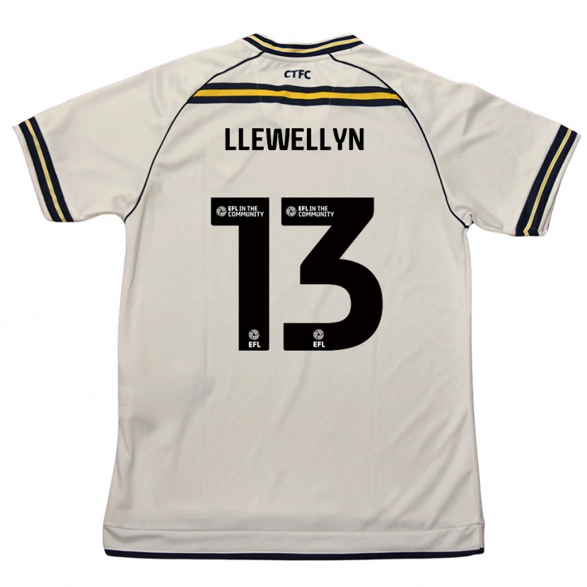 Danxen Herren Ffion Llewellyn #13 Weiß Marine Auswärtstrikot Trikot 2025/26 T-Shirt Schweiz