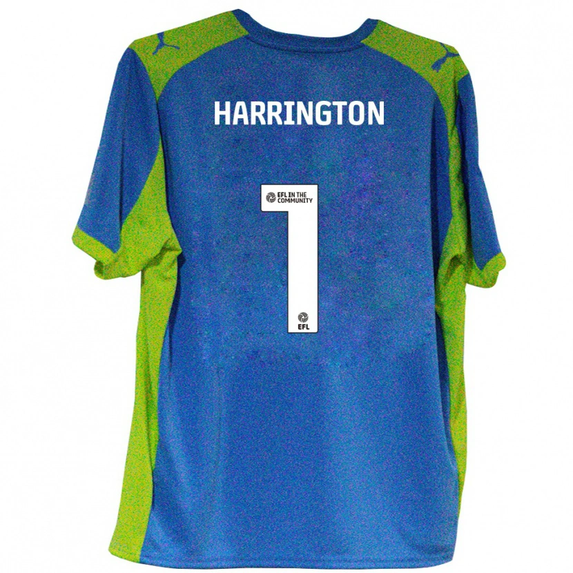 Danxen Herren David Harrington #1 Himmelblau Gelb Auswärtstrikot Trikot 2025/26 T-Shirt Schweiz