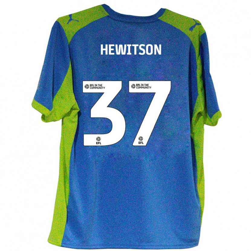 Danxen Herren Luke Hewitson #37 Himmelblau Gelb Auswärtstrikot Trikot 2025/26 T-Shirt Schweiz