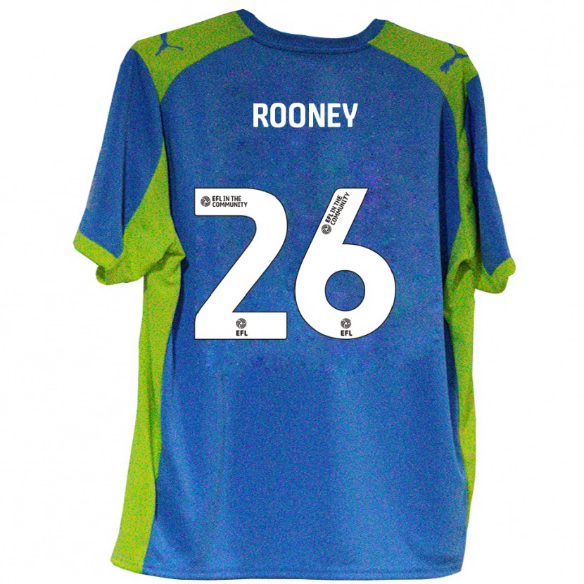 Danxen Herren Shaun Rooney #26 Himmelblau Gelb Auswärtstrikot Trikot 2025/26 T-Shirt Schweiz