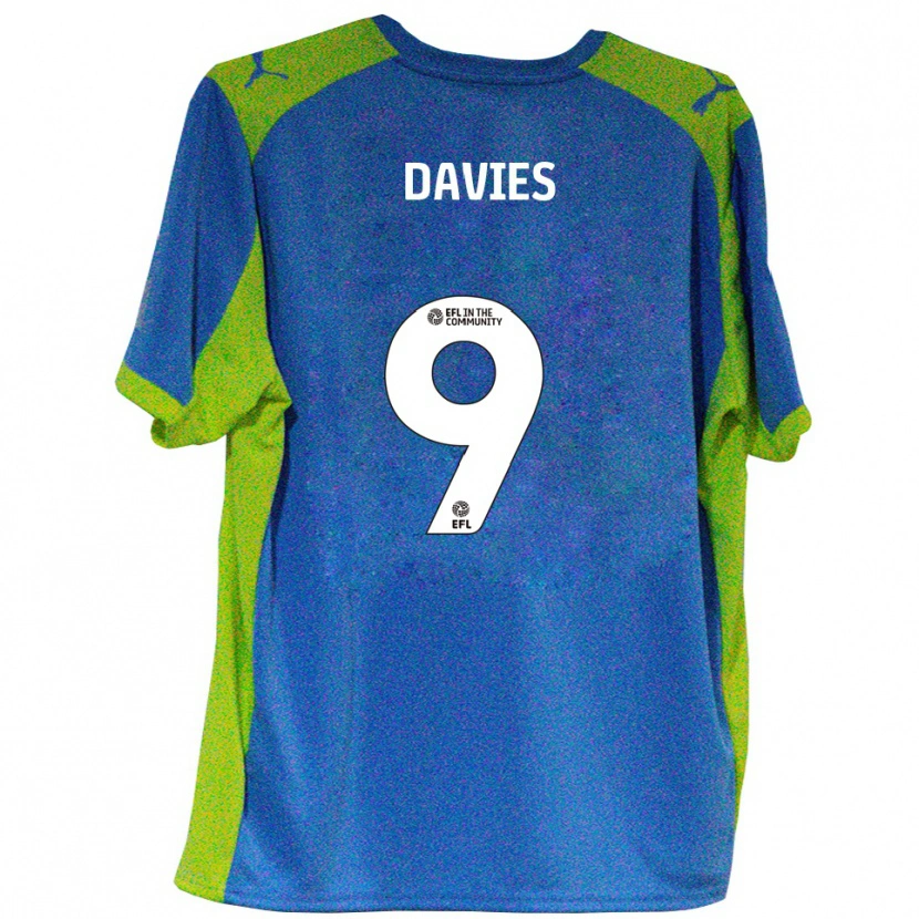 Danxen Herren Will Davies #9 Himmelblau Gelb Auswärtstrikot Trikot 2025/26 T-Shirt Schweiz