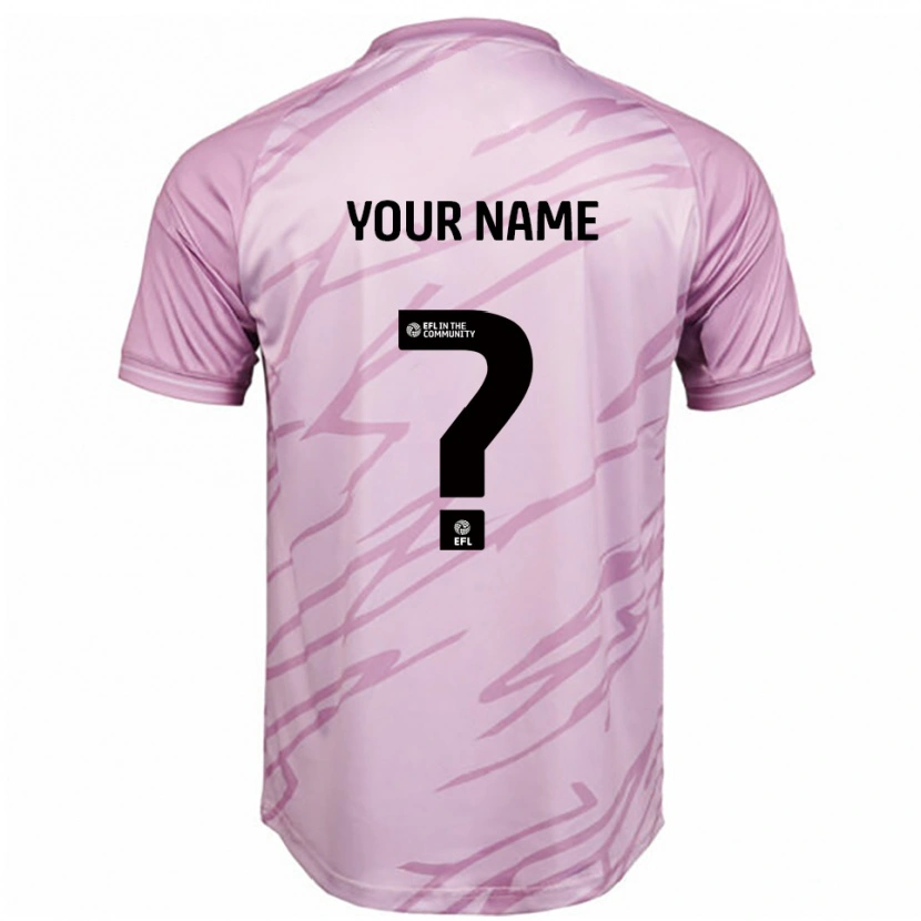Danxen Herren Ihren Namen #0 Pink Schwarz Auswärtstrikot Trikot 2025/26 T-Shirt Schweiz