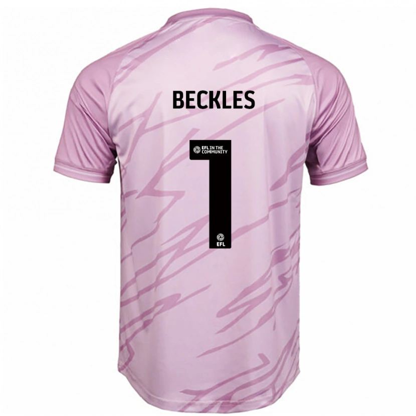 Danxen Herren Frankie Beckles #1 Pink Schwarz Auswärtstrikot Trikot 2025/26 T-Shirt Schweiz
