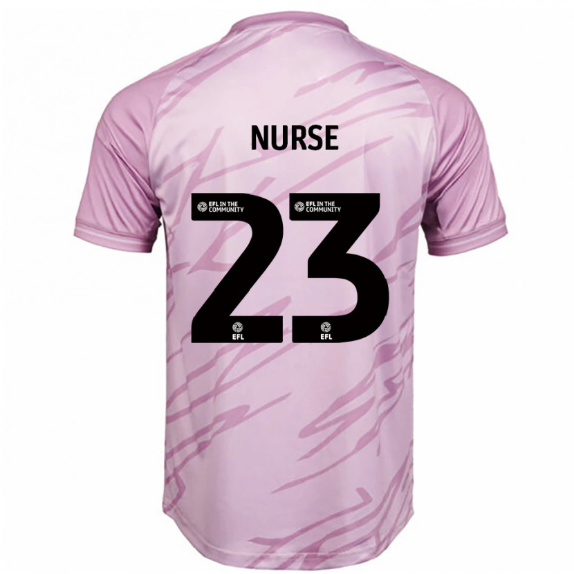 Danxen Herren George Nurse #23 Pink Schwarz Auswärtstrikot Trikot 2025/26 T-Shirt Schweiz