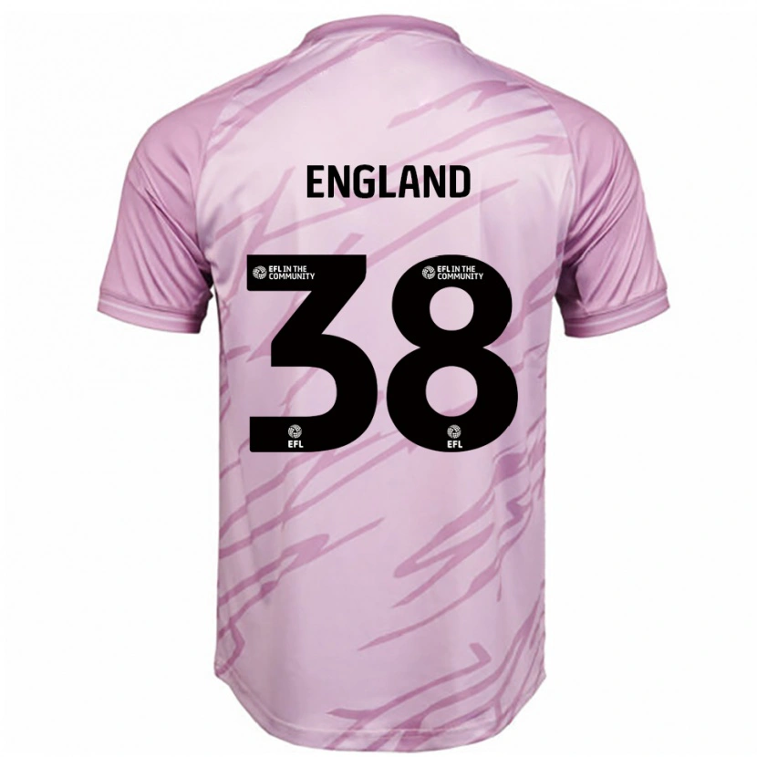 Danxen Herren Isaac England #38 Pink Schwarz Auswärtstrikot Trikot 2025/26 T-Shirt Schweiz