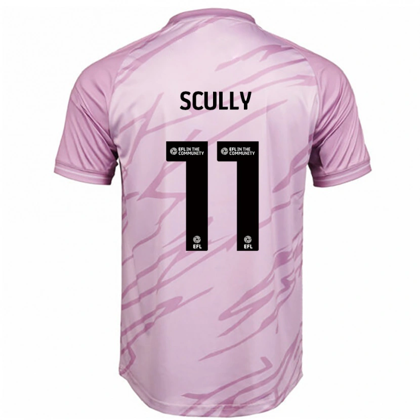 Danxen Herren Anthony Scully #11 Pink Schwarz Auswärtstrikot Trikot 2025/26 T-Shirt Schweiz