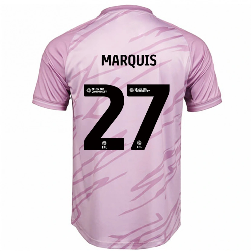 Danxen Herren John Marquis #27 Pink Schwarz Auswärtstrikot Trikot 2025/26 T-Shirt Schweiz