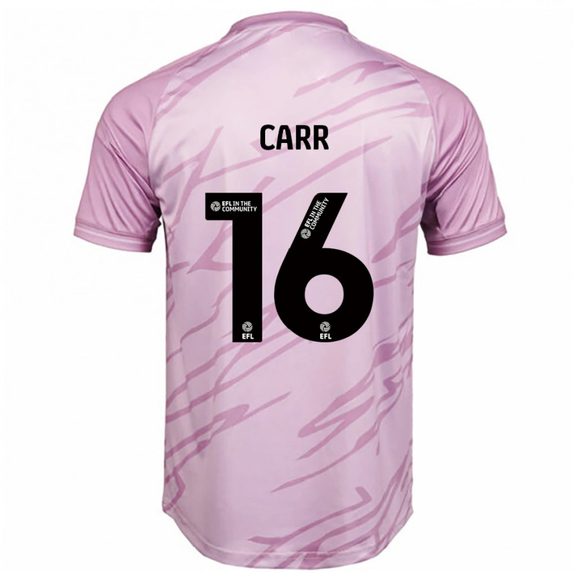 Danxen Herren Jeorgia Carr #16 Pink Schwarz Auswärtstrikot Trikot 2025/26 T-Shirt Schweiz