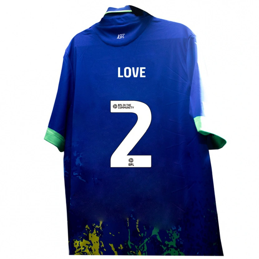 Danxen Herren Donald Love #2 Blau Gelb Auswärtstrikot Trikot 2025/26 T-Shirt Schweiz