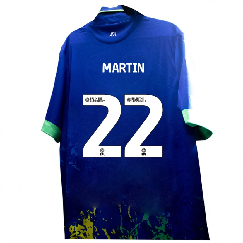 Danxen Herren Dan Martin #22 Blau Gelb Auswärtstrikot Trikot 2025/26 T-Shirt Schweiz