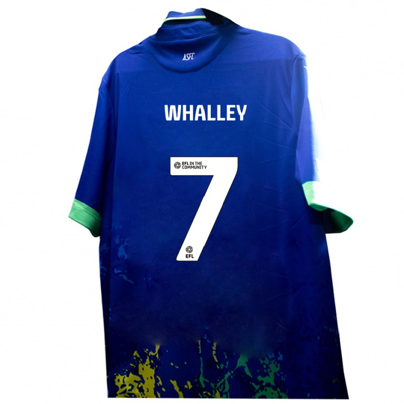 Danxen Herren Shaun Whalley #7 Blau Gelb Auswärtstrikot Trikot 2025/26 T-Shirt Schweiz