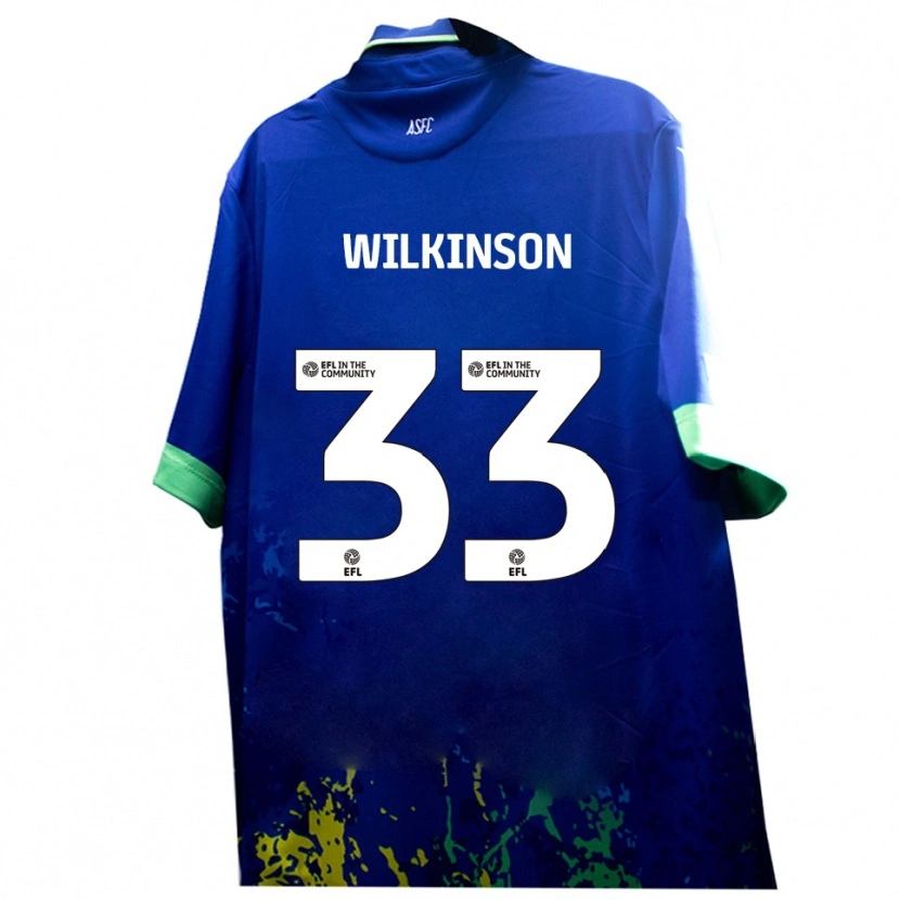Danxen Herren Finlay Wilkinson #33 Blau Gelb Auswärtstrikot Trikot 2025/26 T-Shirt Schweiz